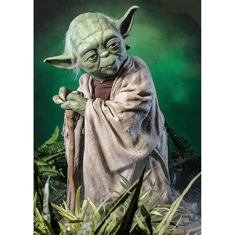 5D Diy Diamond Painting Kit Full Round Beads Yoda