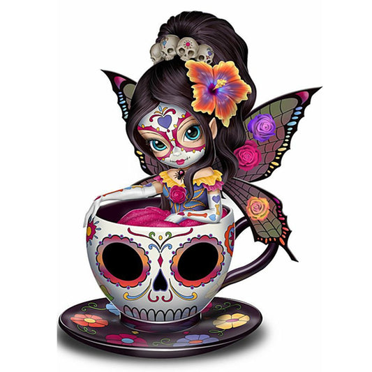 5D Diy Diamond Painting Kit Full Round Beads Big Eye Baby (35*50cm)