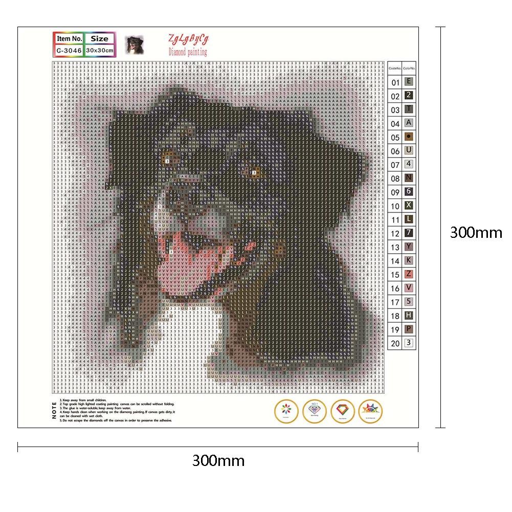 Diamond Painting - Full Round - Dog 12