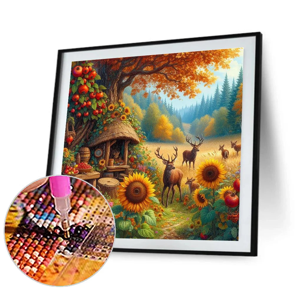 Diamond Painting - Full Round / Square - Autumn Forest