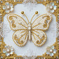 DIY Pearl Painting With Frame - Handmade Self-Adhesive Pearls - Butterfly (25*25cm) B