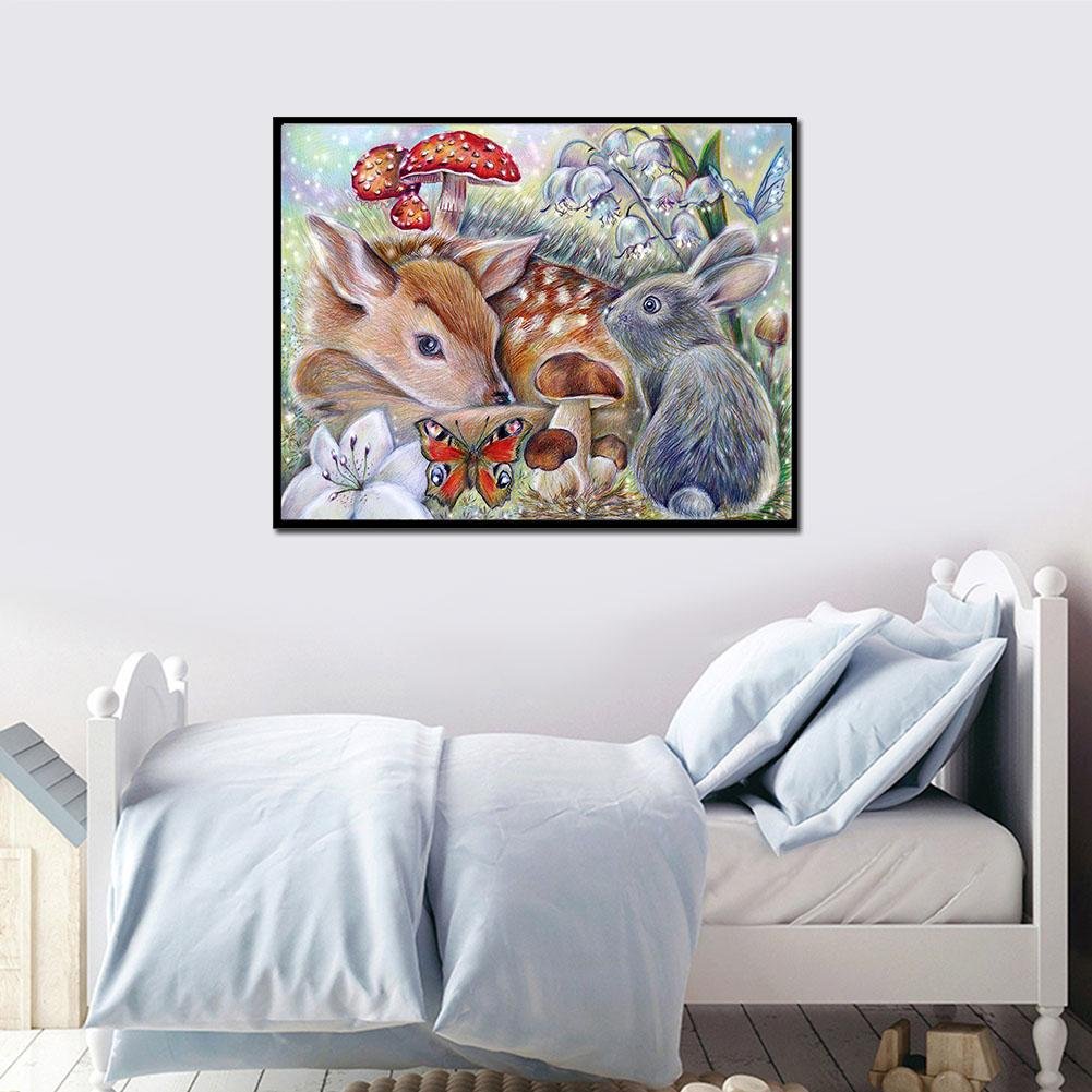 Diamond Painting - Full Round - Cute Animal C