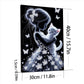 DIY Pearl Painting With Frame - Handmade Self-Adhesive Pearls - Girl and Cat (30*40cm)