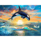 5D DIY Diamond Painting Kit Full Round Drill Dolphin