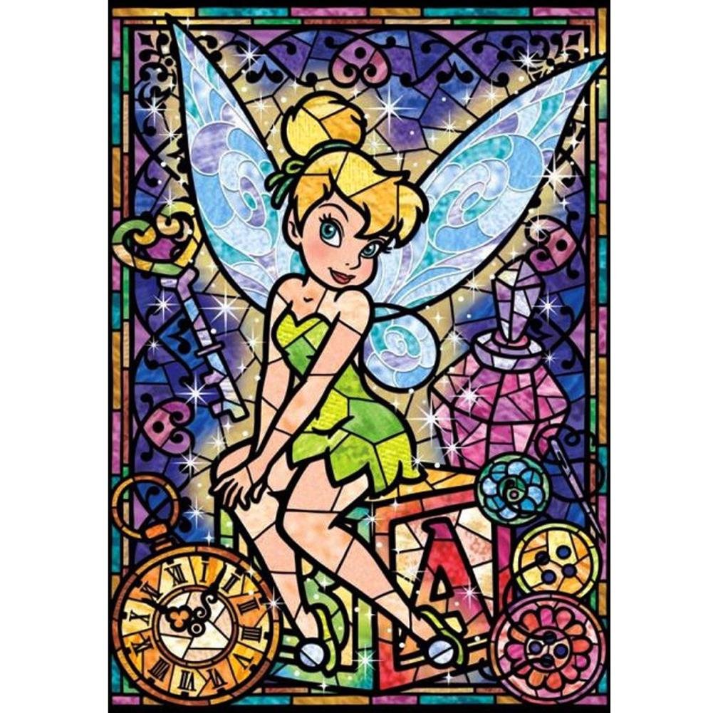 5D Diy Diamond Painting Kit Full Round Beads Flower Fairy Bell
