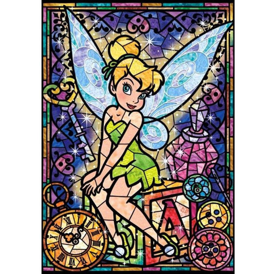 5D Diy Diamond Painting Kit Full Round Beads Flower Fairy Bell