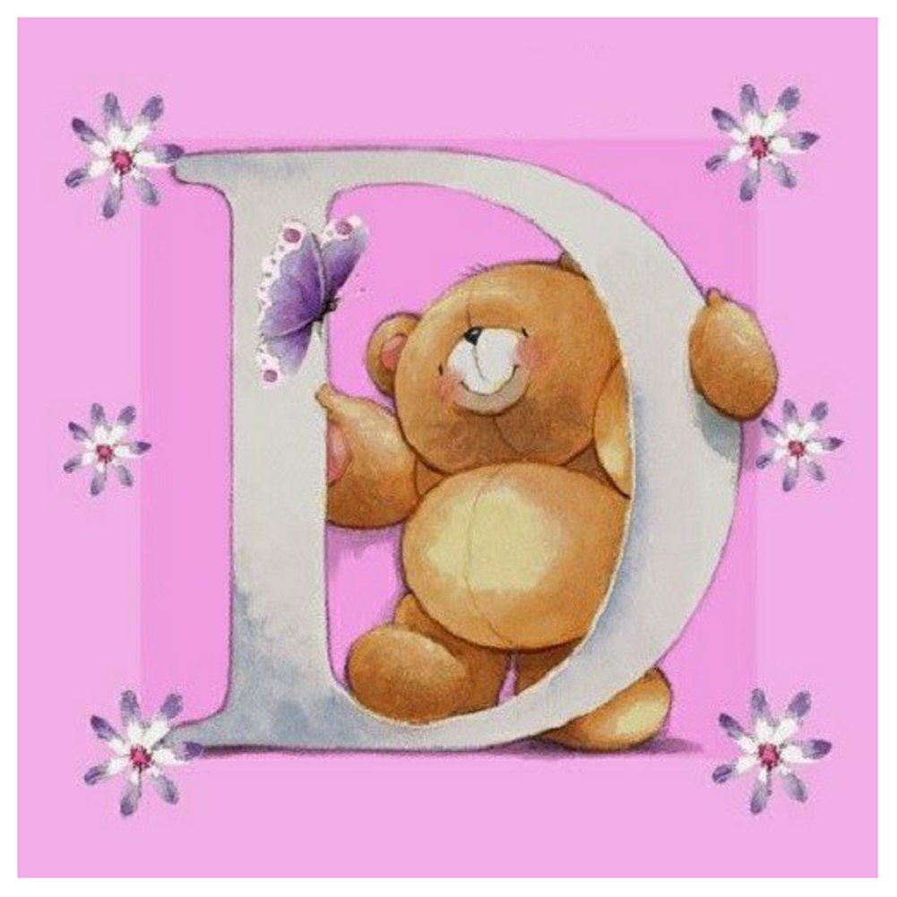 Diamond Painting - Full Round - Letter Bear