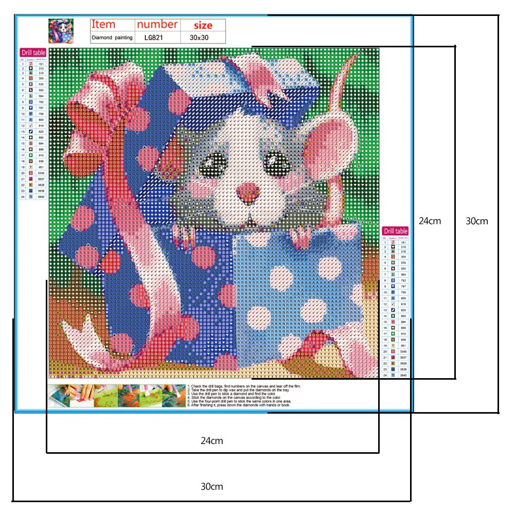 Diamond Painting - Full Round - Surprise Mouse