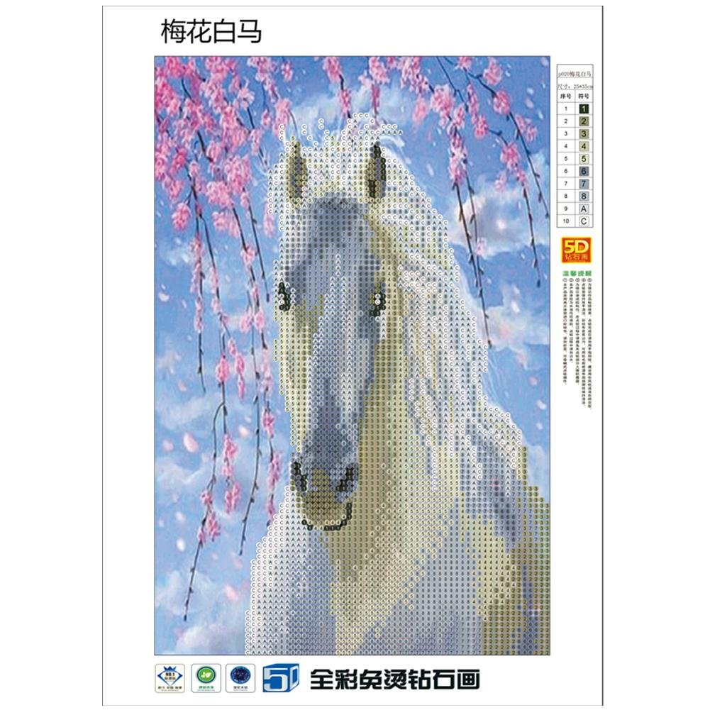 5D Diy Diamond Painting - Partial Round - Horse