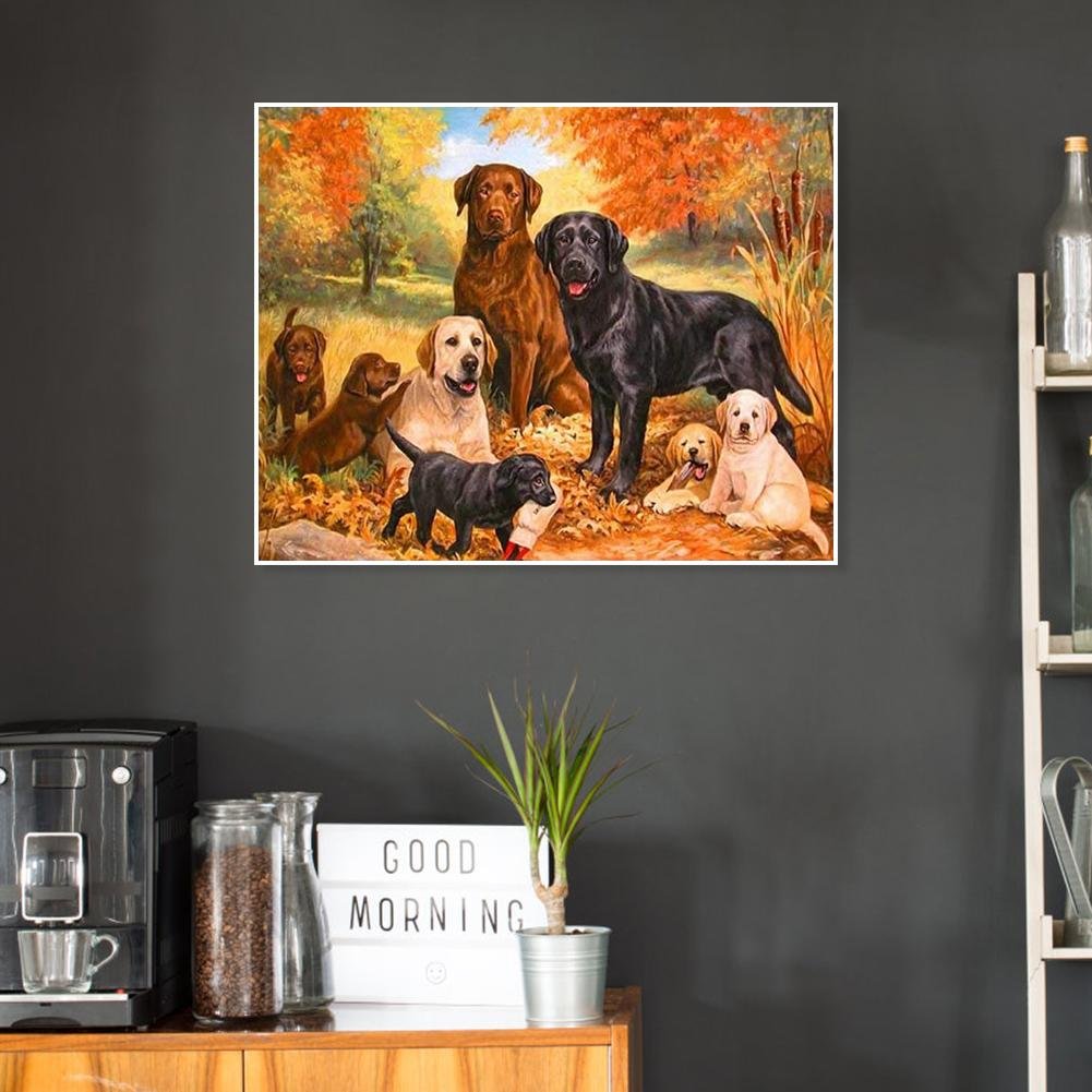 Diamond Painting - Full Round - Dogs C