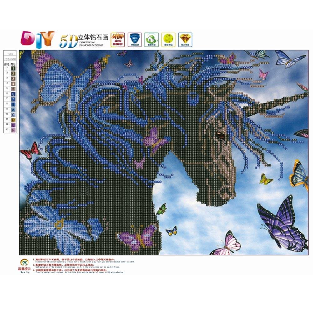 Diamond Painting - Partial Round - Unicorn A