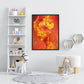 Butterfly Flower Women Hand Painted on Canvas Colouring Oil Art Picture Craft Home Wall Decor