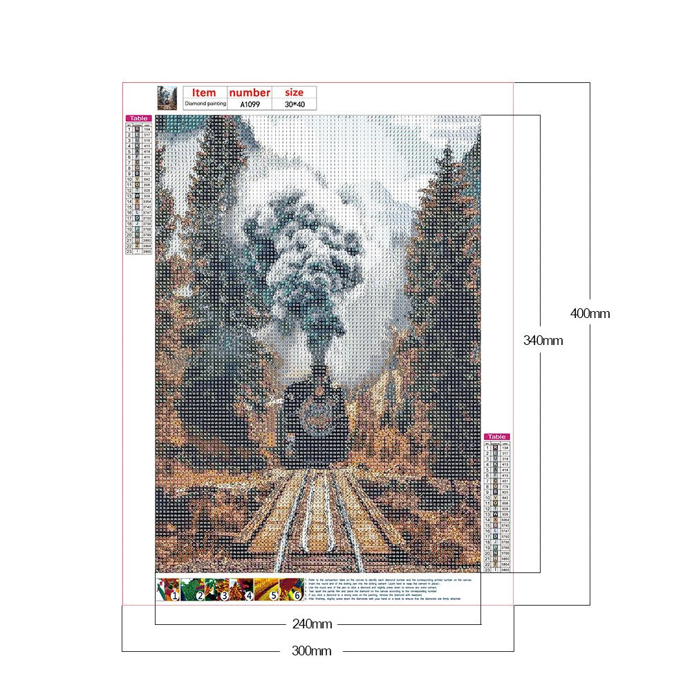 Diamond Painting - Full Round - Train A