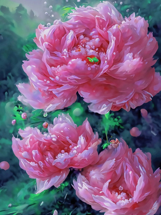 Full Round/Square Diamond Painting Kits | Flowers 40x50cm 50x70cm