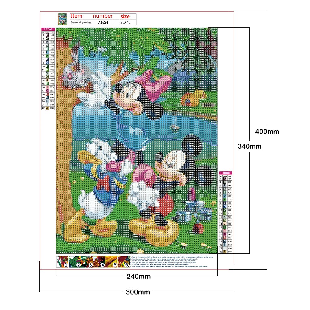 Diamond Painting - Full Round - Mouse Disney