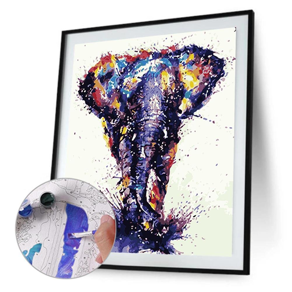 Paint By Number - Oil Painting - Walking Elephant (40*50cm)