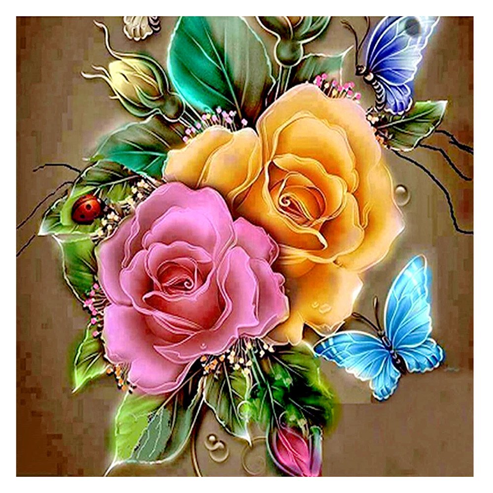 11ct Stamped Cross Stitch Flower(36*36cm)