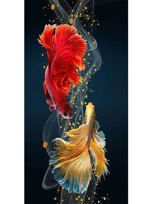 Fish | Full Round/Square Diamond Painting Kits 40x80cm 50x100cm