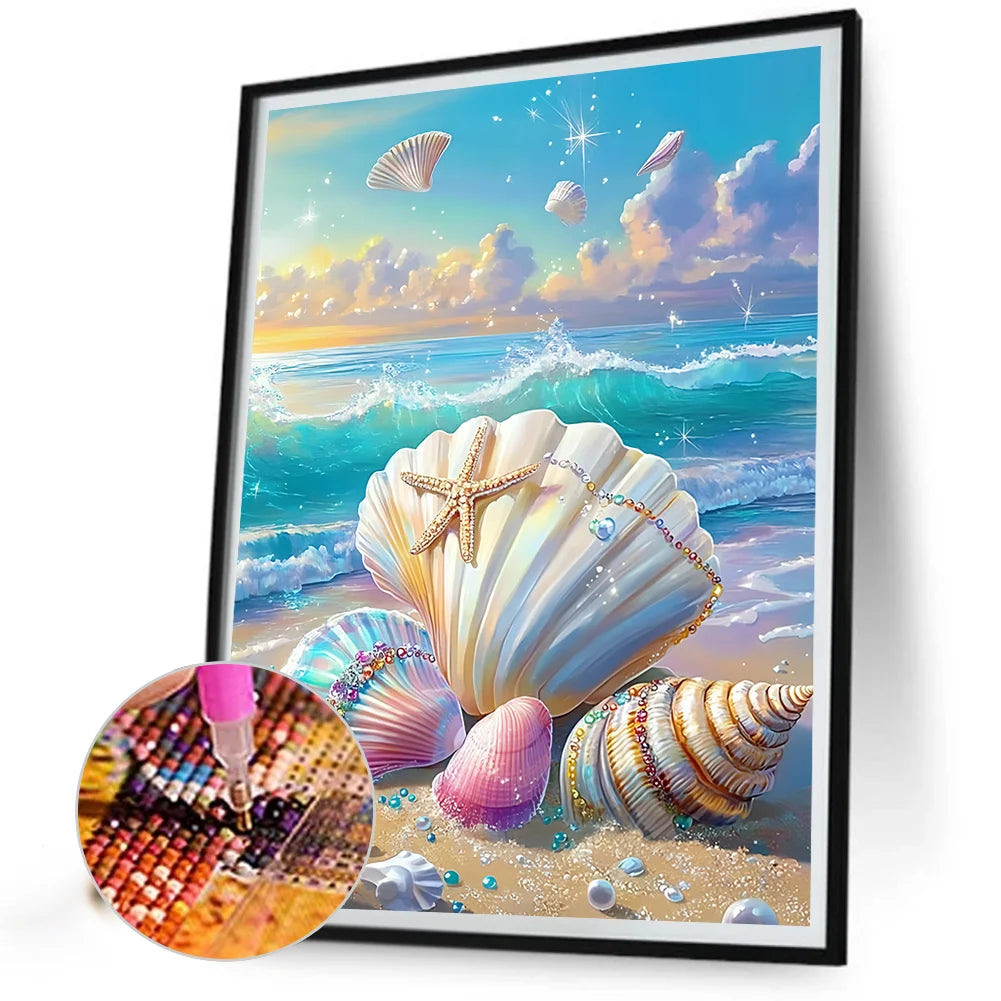 Diamond Painting - Full Round / Square - Beach Shells