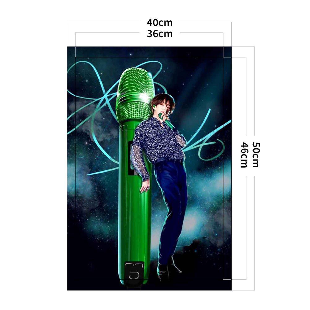 11CT Stamped Cross Stitch - BTS Boy Band (40*50CM) A