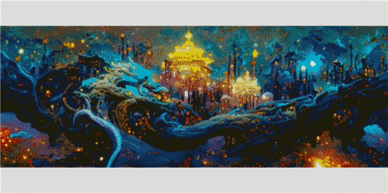 Full Round/Square Diamond Painting Kits | Scenery 40x80cm 50x100cm F