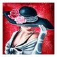 11ct Stamped Cross Stitch Formal Hat Women Quilting Fabric (40*40cm)