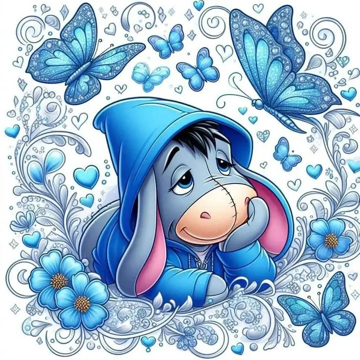 eeyore cartoon animation diamond art kit