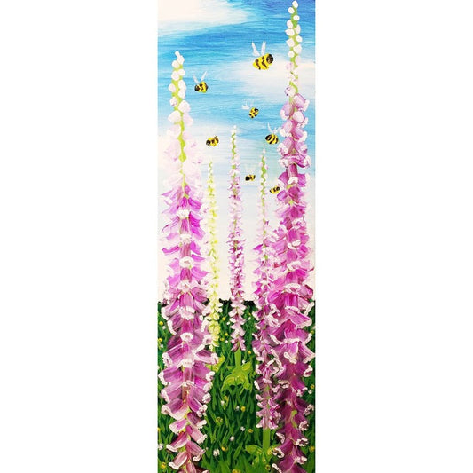 Bee Flower Full Round Square Diamond Painting Kits 30 x 90cm