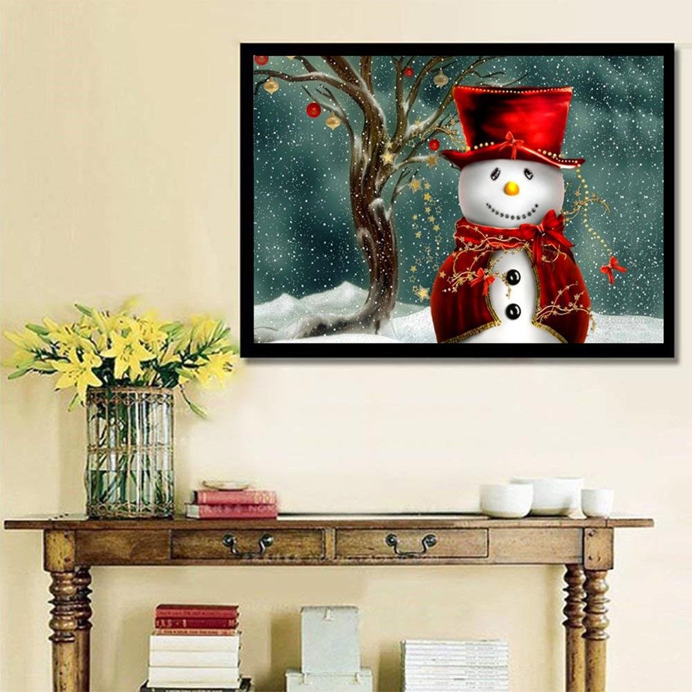 Diamond Painting - Full Round - Snowman N