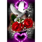 5D Diy Diamond Painting Kit Full Round Beads Rose Love(30*45cm)