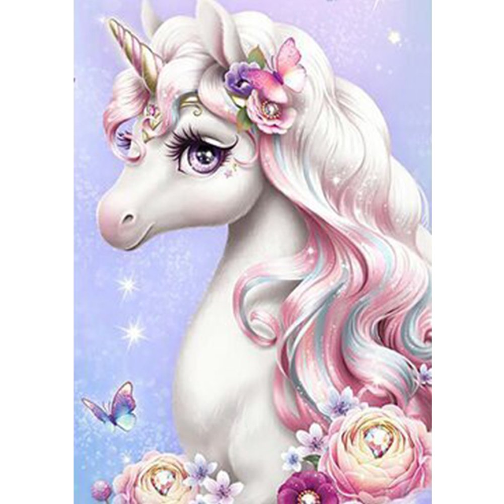 11CT Stamped Cross Stitch Unicorn(40*50CM)