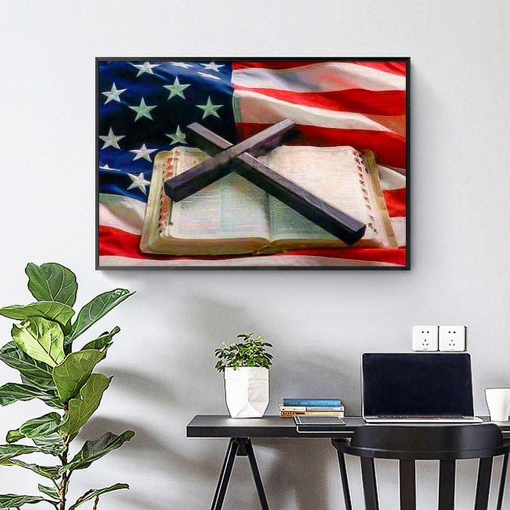 Diamond Painting - Full Round - US Flag