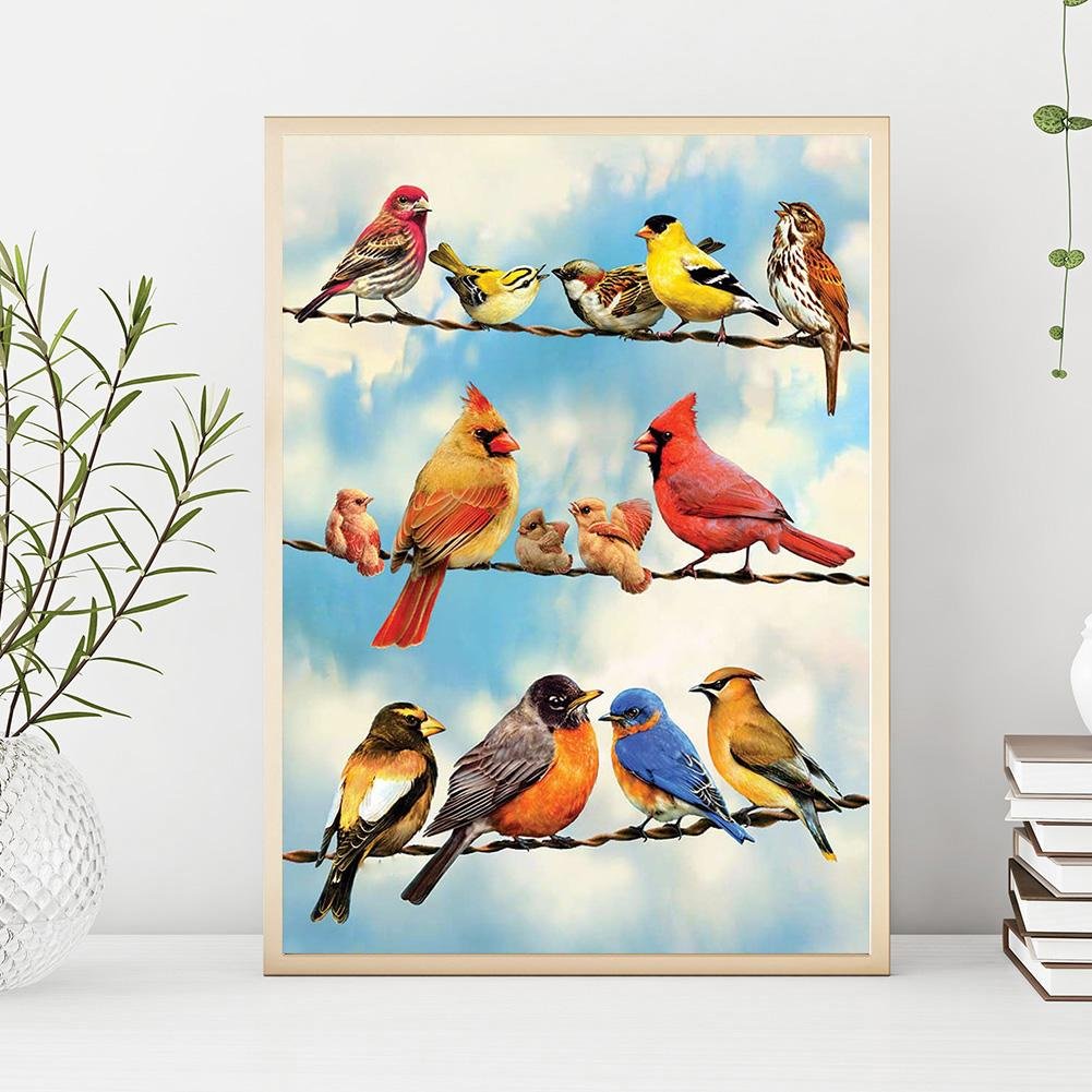 Diamond Painting - Full Round - Birds D