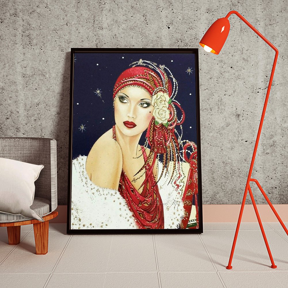Diamond Painting - Full Round - Fashion Lady A