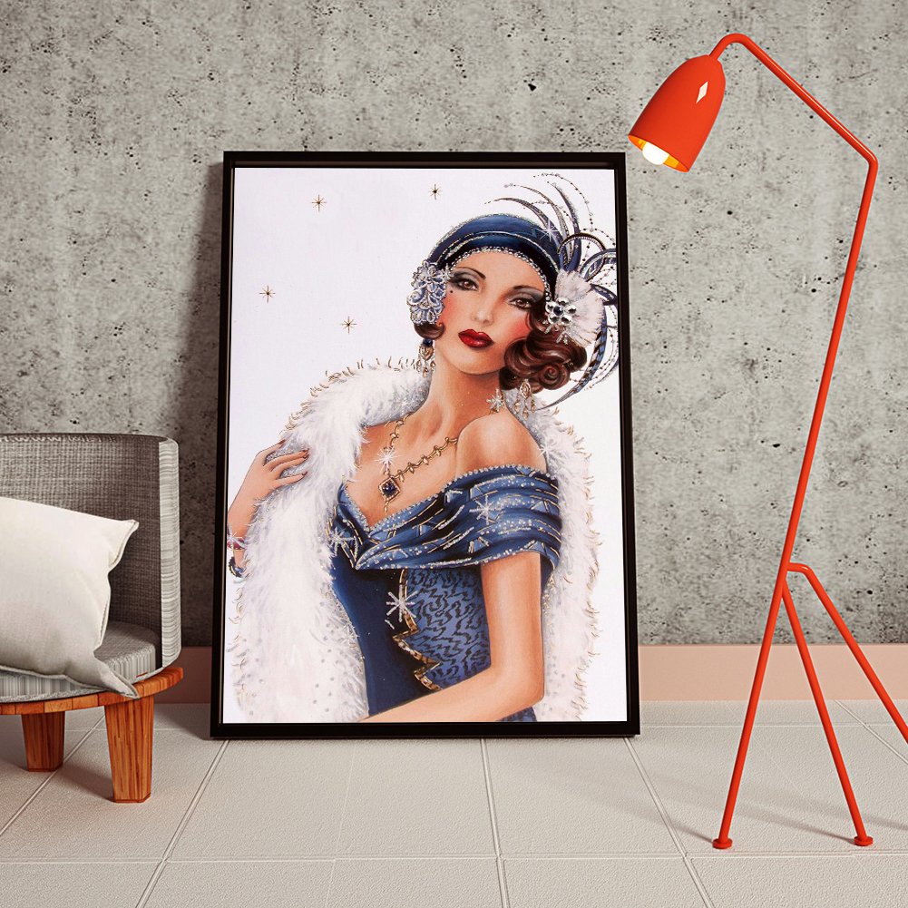Diamond Painting - Full Round - Fashion Lady D