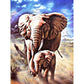 African elephant Full Square 5d Diamond embroidery