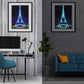 Luminous Diamond Painting - Crystal Rhinestone - Eiffel Tower