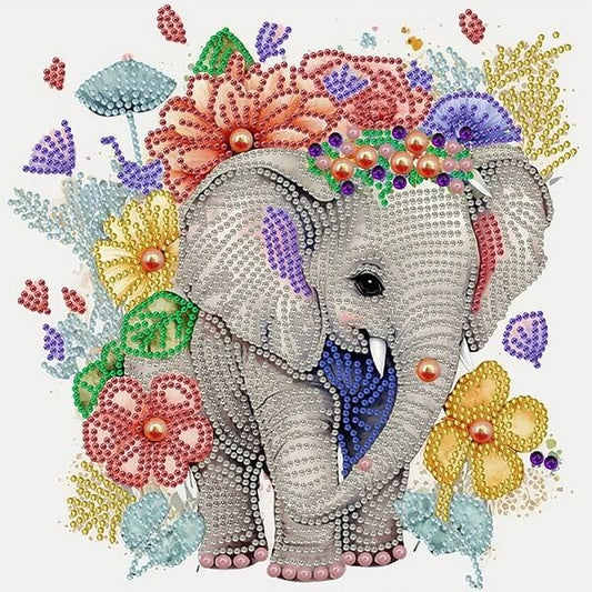 DIY Elephant Crystal Rhinestone Diamond Painting Kit