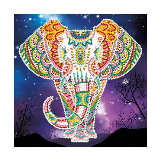 Luminous Diamond Painting - Crystal Rhinestone - Elephant B