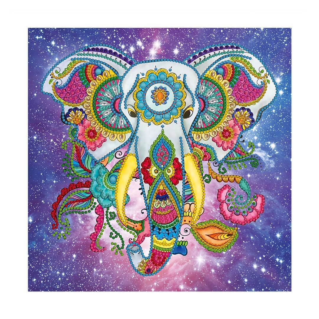 Luminous Diamond Painting - Crystal Rhinestone - Elephant A