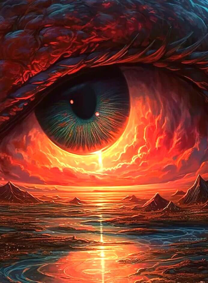 Eye Landscape 5D DIY Diamond Painting 