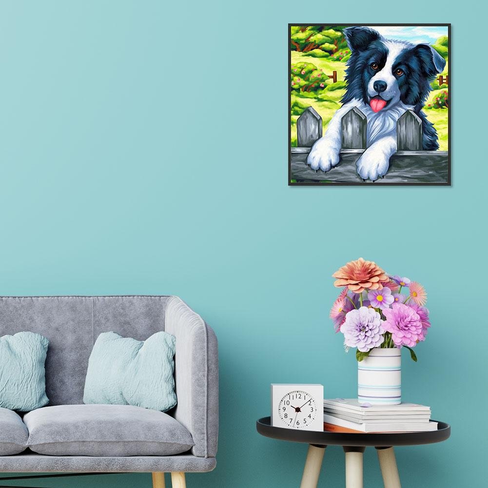 Diamond Painting - Full Round - Rural Dog