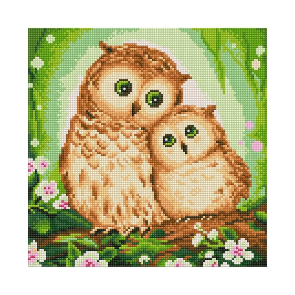 Diamond Painting - Full Round - Cartoon Owl 1