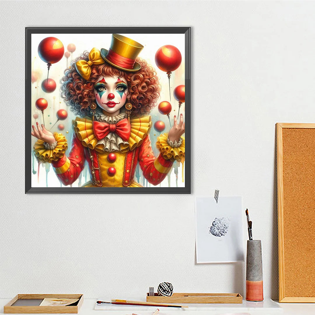 Diamond Painting - Full Round / Square - Clown Circus 2