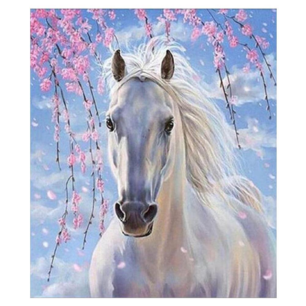 Diamond Painting Partial Round Horse