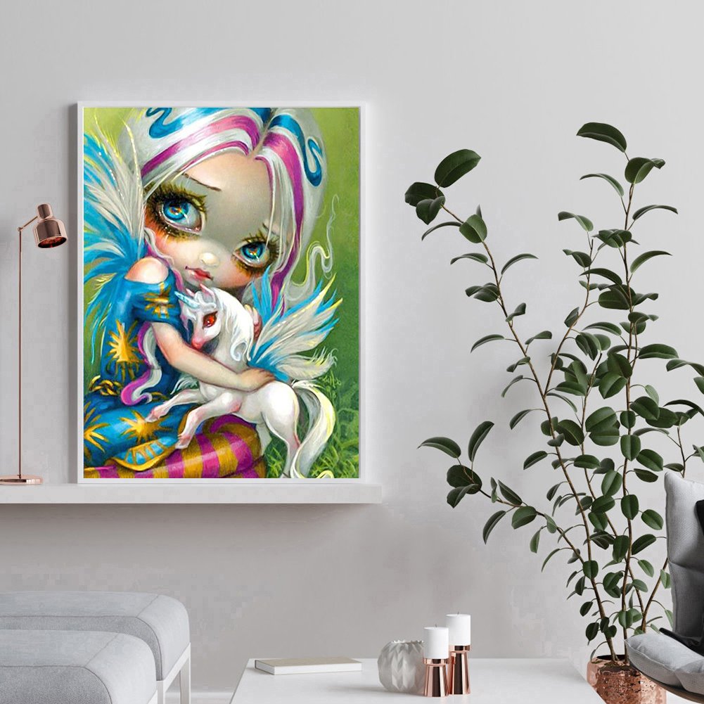 5D DIY Diamond Painting Kit  - Full Round - Big Eyes Doll