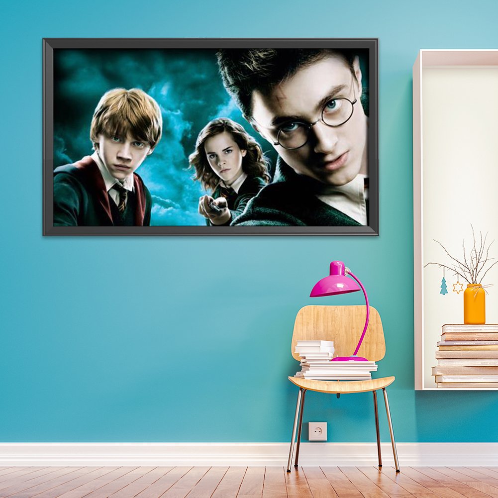 3 Threads Embroidery Kit 11CT Pre-Printed Harry Potter Pattern