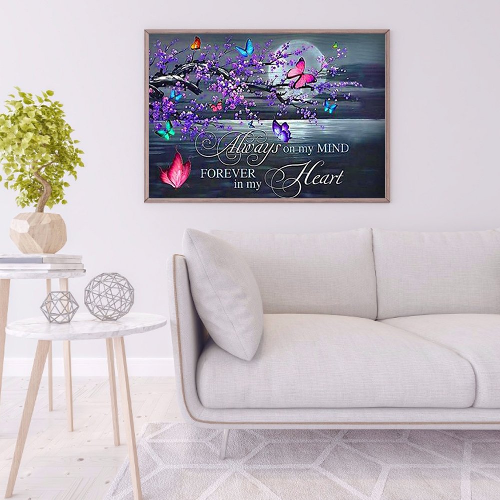 Diamond Painting - Full Round -  Butterfly