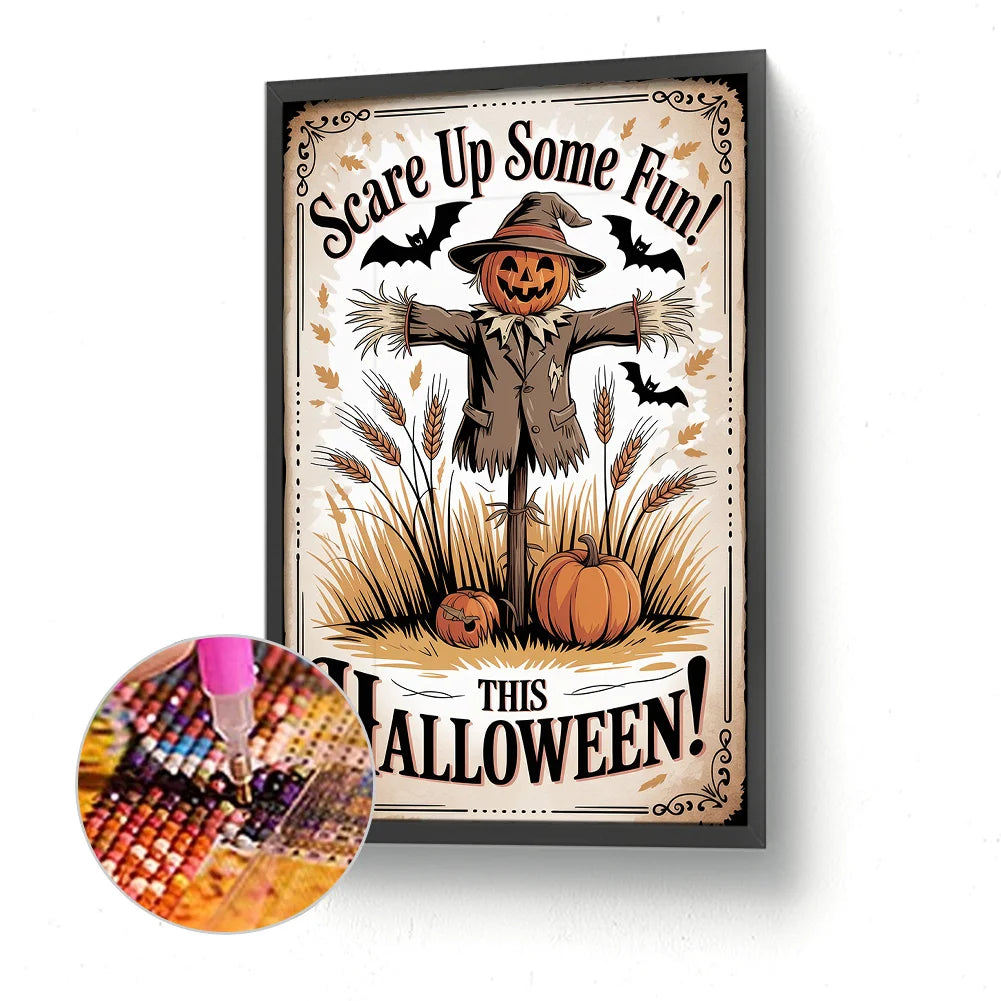 Diamond Painting - Full Round / Square - Halloween Scarecrow (30*45cm)