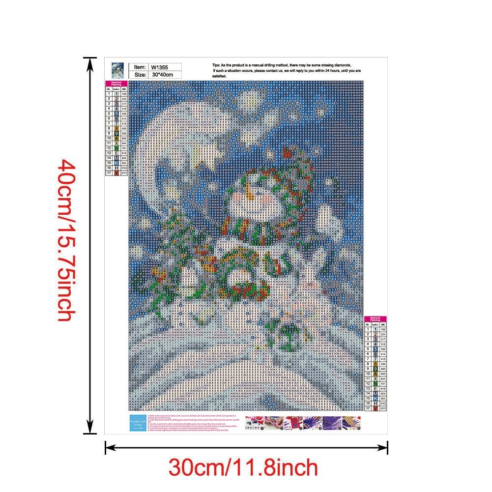 Diamond Painting - Full Round - Snowman G